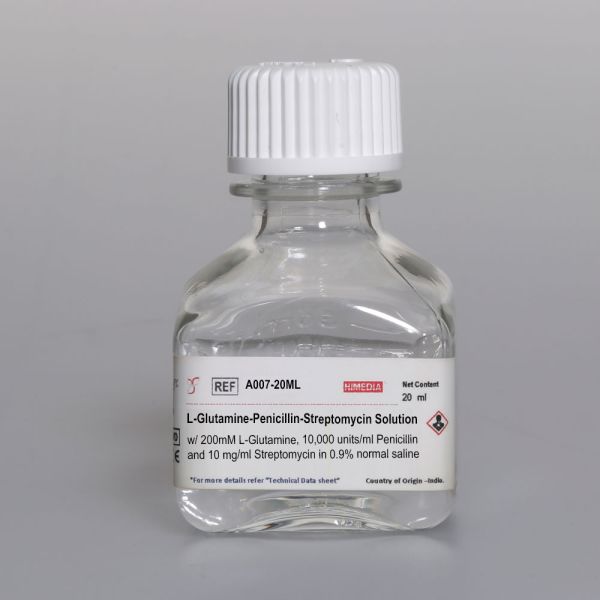 Раствор L-глутамин-пенициллин-стрептомицин в 0,9% физиологическом растворе (200 мм L-глутамина, 10 000 единиц/мл пенициллина и 10 мг/мл стрептомицина)